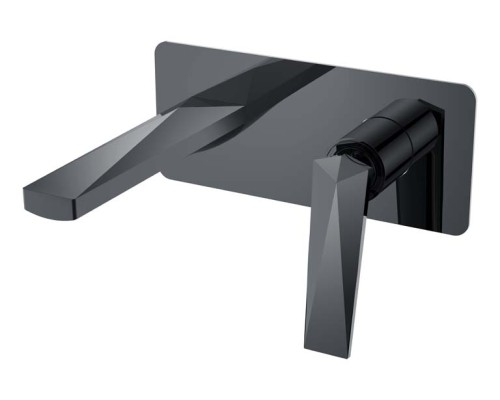 Смеситель для умывальника из стены Shine Gun Metall