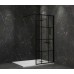 Душевая перегородка Paini 80 Walk-In 80G Черный матовый с рисунком