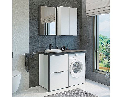 Зеркало Comforty Лозанна 55 00-00009575 Серый матовый