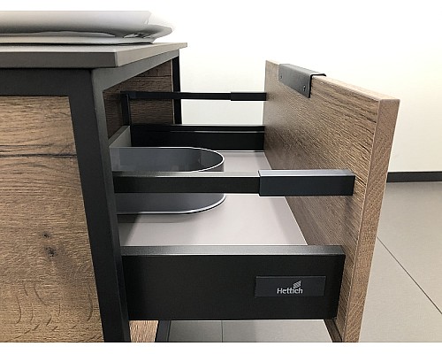 Тумба с раковиной Comforty Кельн 75 00004149065 подвесная Дуб темный