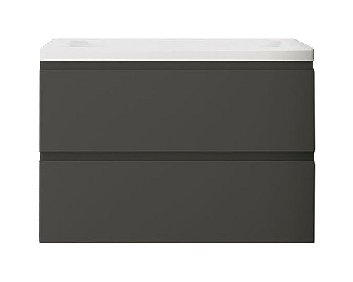 Тумба под раковину Art&Max AM-Bianchi-750-2C-SO-GM подвесная Серый матовый