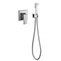 Смеситель встраиваемый с гигиеническим душем Grocenberg GB1001 Хром