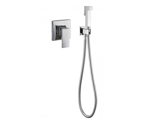 Смеситель встраиваемый с гигиеническим душем Grocenberg GB1001 Хром