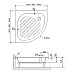 Акриловый поддон для душа RGW Acrylic BP/CL-S 90x90 16180499-51 Белый