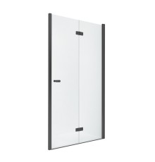 Душевая дверь NEW TRENDY NEW SOLEO BLACK складные R 90x195 (черный)