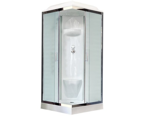 Душевая кабина Royal Bath HP 80х80 стекло матовое задняя стенка Белая