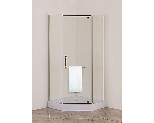 Душевой уголок Agger 90x90 A03-090TCR/G профиль Хром стекло прозрачное