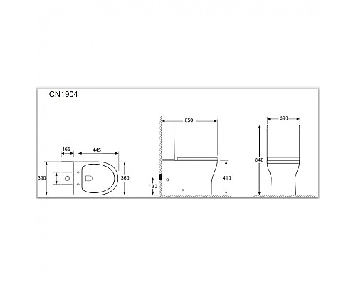 Унитаз компакт Ceramica Nova STAR CN1904