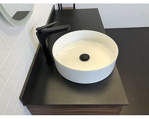 Тумба с раковиной Comforty Порто 120-1 00-00000828 подвесная Дуб темно-коричневый