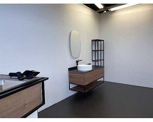 Тумба с раковиной Comforty Порто 120-1 00-00000828 подвесная Дуб темно-коричневый