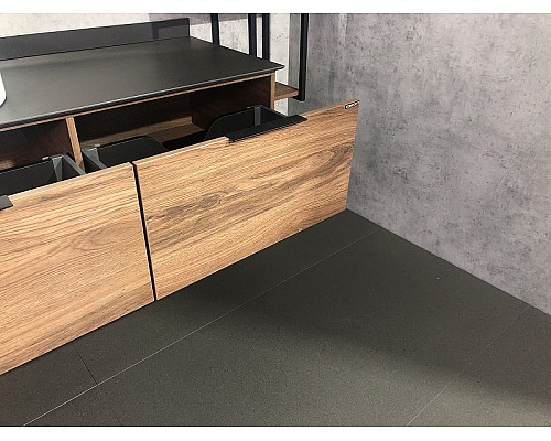 Тумба с раковиной Comforty Порто 120-1 00-00000828 подвесная Дуб темно-коричневый