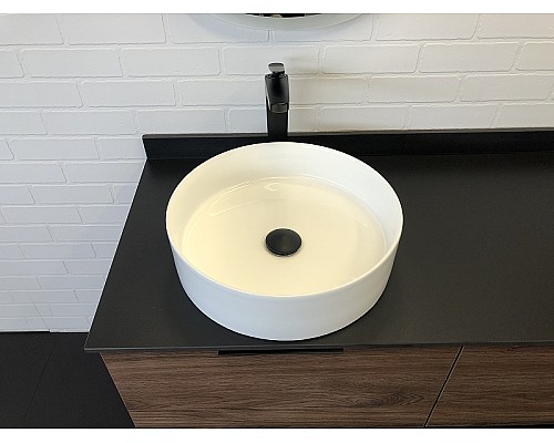 Тумба с раковиной Comforty Порто 120-1 00-00000828 подвесная Дуб темно-коричневый