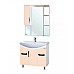 Зеркало со шкафом Bellezza Лагуна 85 R 4612114001079 с подсветкой R Бежевое Белое