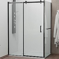 Душевой уголок RGW Tornado TO-44-1B 140х80 020744148-14 профиль Черный стекло прозрачное