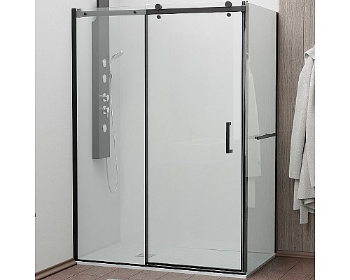 Душевой уголок RGW Tornado TO-44-1B 140х80 020744148-14 профиль Черный стекло прозрачное