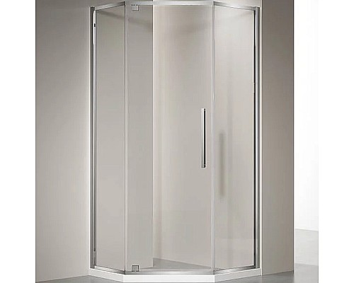 Душевой уголок Veconi Rovigo RV-35 100х100 RV35-100-01-C7 профиль Хром стекло прозрачное