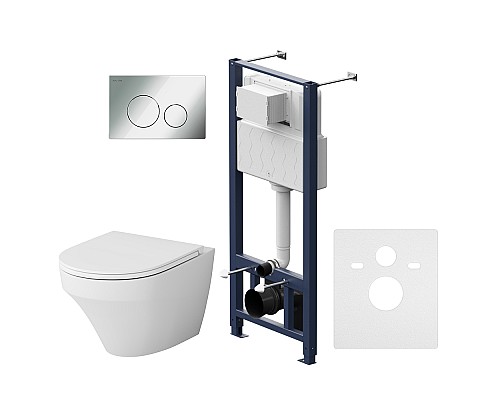 Комплект инсталляция AM.PM Inspire с унитазом и клавишей IS49051.501700