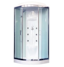Душевая кабина Royal Bath НК 90x90 с гидромассажем задние стенки Белые