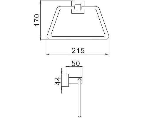 Кольцо для полотенец Haiba HB8604 Хром