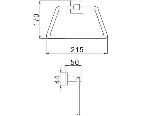Кольцо для полотенец Haiba HB8604 Хром