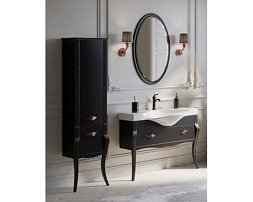 Зеркало Clarberg Borgia 65 BOR0210BLK Черное Патина медь