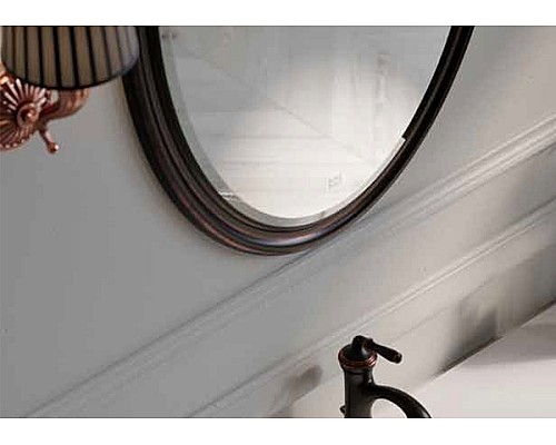Зеркало Clarberg Borgia 65 BOR0210BLK Черное Патина медь