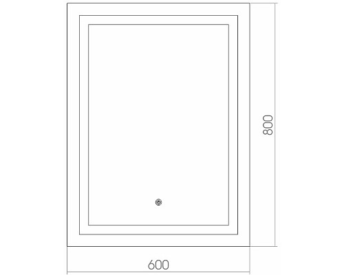 Зеркало Azario Рига 60 ФР-00001378 с подсветкой с сенсорным выключателем