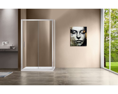 Душевой уголок Vincea Garda 130х80 VSR-1G8013CL профиль Хром стекло прозрачное