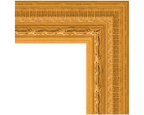 Зеркало Evoform Exclusive-G 105х105 BY 4439 с гравировкой в багетной раме - Сусальное золото 80 мм