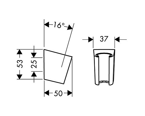 Держатель ручного душа Hansgrohe Porter S 28331700 Белый