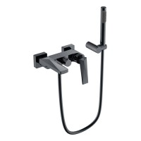 Смеситель для ванны с душ.гарнитуром Boheme Venturo Shine Gun Metall