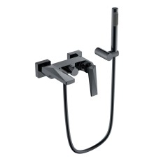 Смеситель для ванны с душ.гарнитуром Boheme Venturo Shine Gun Metall