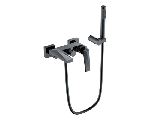 Смеситель для ванны с душ.гарнитуром Boheme Venturo Shine Gun Metall