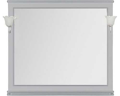 Зеркало Aquanet Валенса 110 белый краколет/серебро