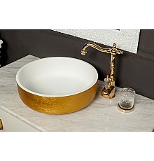 Раковина LV204 Corian золото 41,5x14см