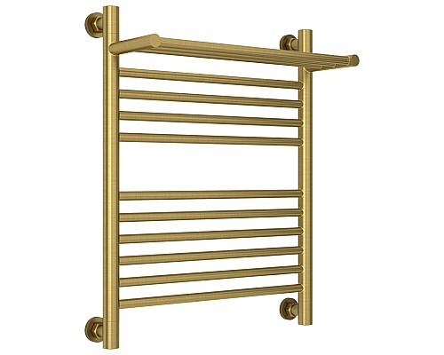 Полотенцесушитель водяной 600х500 латунь Сунержа Богема с полкой+ 051-0223-6050