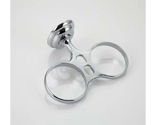 Стакан для зубных щеток Frap F15 F1508 двойной Хром