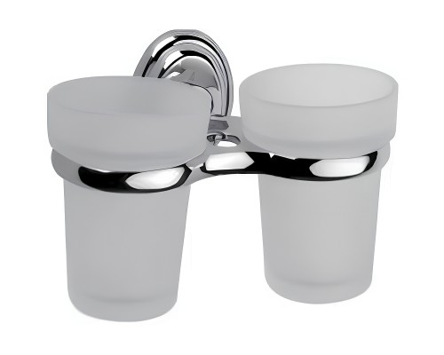 Стакан для зубных щеток Frap F15 F1508 двойной Хром
