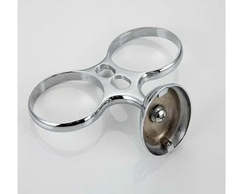 Стакан для зубных щеток Frap F15 F1508 двойной Хром