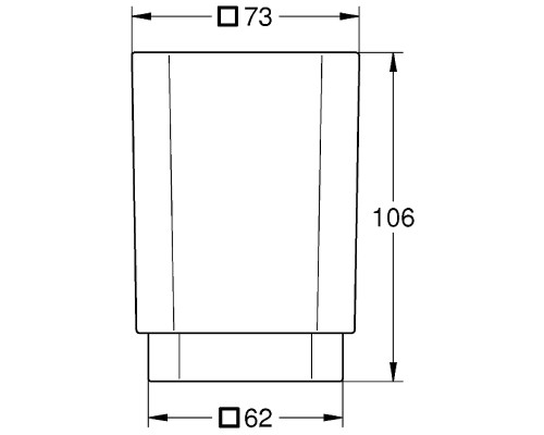 Стакан для зубных щеток Grohe Selection Cube 40783000 Белый