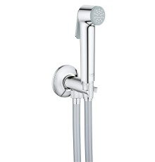 Душевой набор Grohe с гигиеническим душем и угловым нажимным запорным вентилем 1000мм