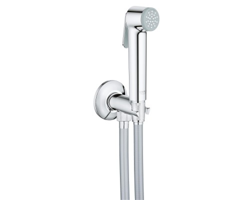 Душевой набор Grohe с гигиеническим душем и угловым нажимным запорным вентилем 1000мм
