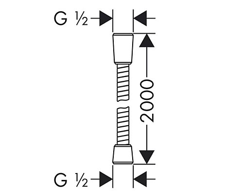 Душевой шланг Lemark LE8024S-Black Черный