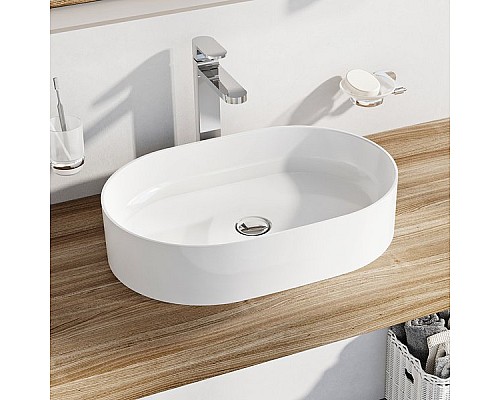 Умывальник CERAMIC 550 O SLIM белый Ravak CERAMIC 550 Slim XJX01155001 Умывальник CERAMIC 550 O SLIM белый Ravak CERAMIC 550 Slim XJX01155001
