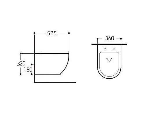 Унитаз Aquatek Европа AQ1901-00 подвесной с сиденьем Микролифт