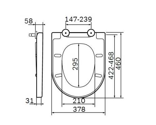 Крышка-сиденье для унитаза AM.PM Awe C117852WH с микролифтом