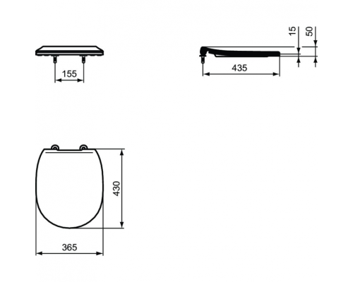 Комплект унитаза с инсталляцией Ideal Standard Connect PR211601 с сиденьем Микролифт и клавишей смыва