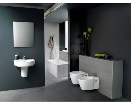 Комплект унитаза с инсталляцией Ideal Standard Connect PR211601 с сиденьем Микролифт и клавишей смыва