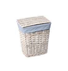 Плетеная корзина для белья WasserKRAFT WB-450-M с крышкой