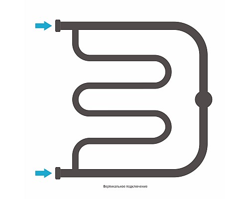 Полотенцесушитель водяной 500х500 Сунержа Лира +2 полки 00-4012-5050